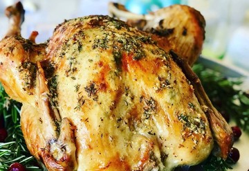 Roast Turkey with Butter & Herbs 
